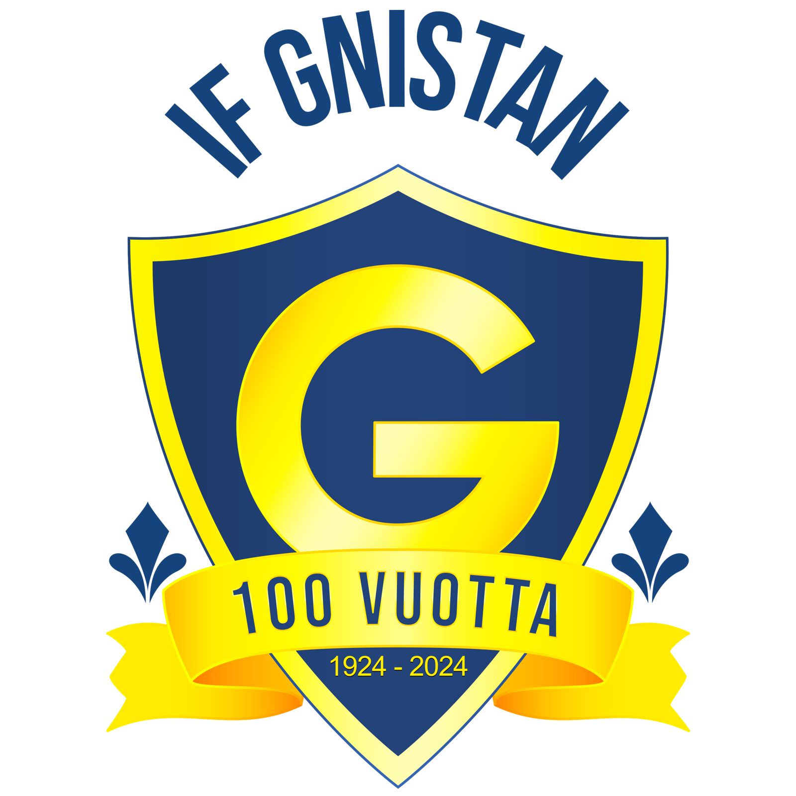 IF Gnistanin 100-vuotisjuhlalogo